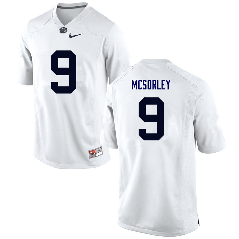 NCAA Nike Men's Penn State Nittany Lions Trace McSorley #9 College Football Authentic White Stitched Jersey VZH4598OT